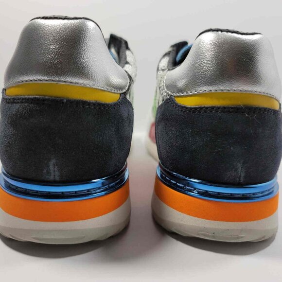 Dolce & Gabbana Multicolor Sequin And Leather Low Top Sneakers - Picture 7 of 8